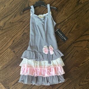 Isobella & Chloe Black and White Striped Dress